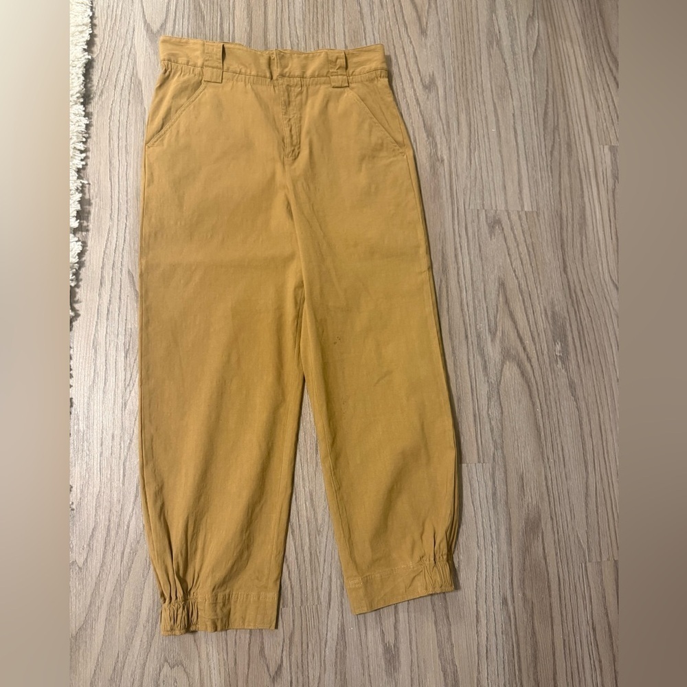 A.L.C. Tan Tie-Waist Trousers - Picture 4 of 12